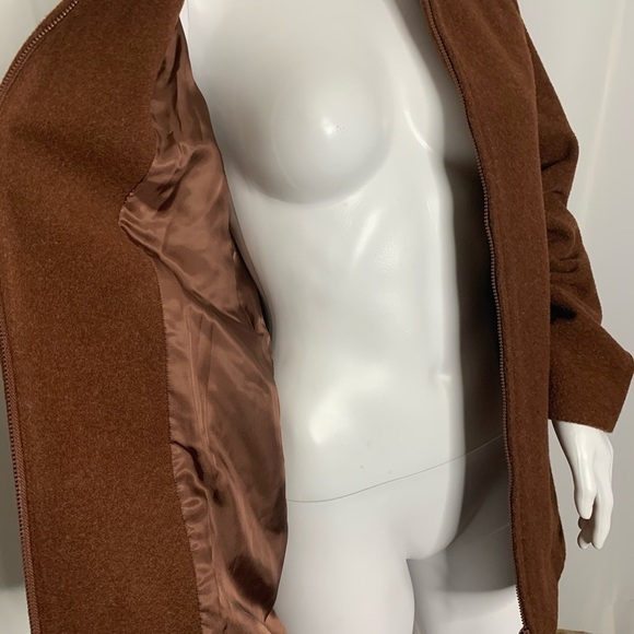 Eileen Fisher Wool Coat Lined Full Zipper - Picture 6 of 14